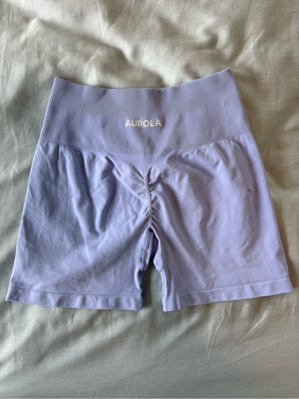 Aurola Lavender Seamless High-Waist Bike Shorts